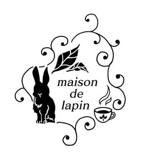 二ツ木　伝 (futatugidenn)さんのフレンチカフェ『maison de lapin』のロゴへの提案