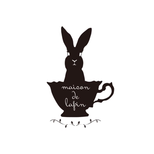 Alba (renard)さんのフレンチカフェ『maison de lapin』のロゴへの提案