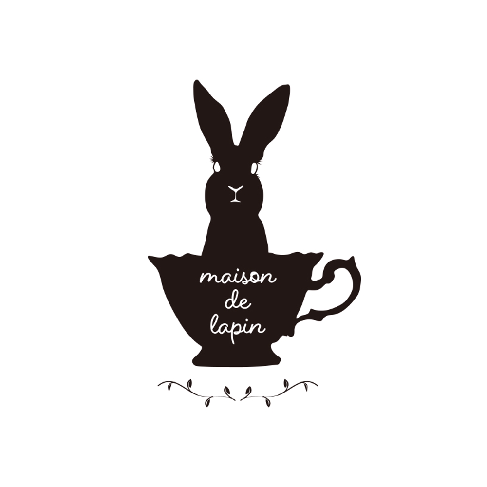 フレンチカフェ『maison de lapin』のロゴ