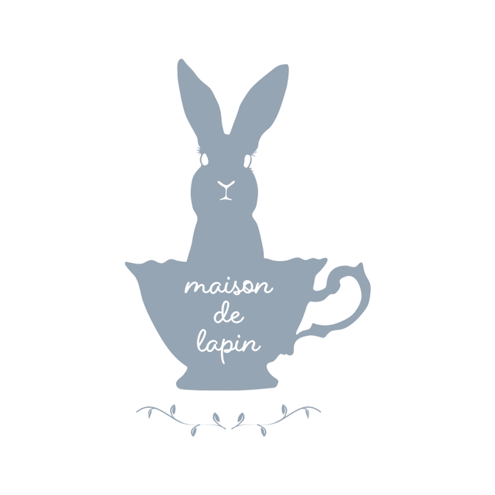 フレンチカフェ『maison de lapin』のロゴ