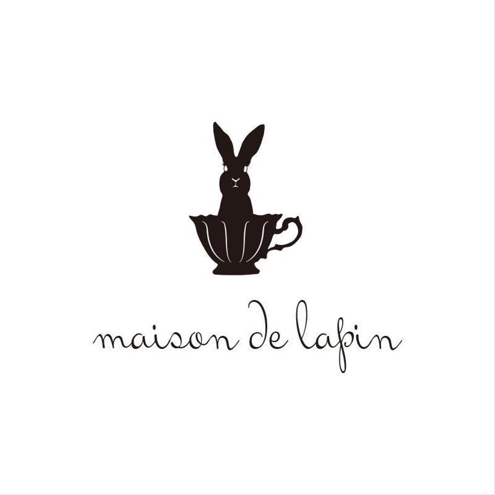 フレンチカフェ『maison de lapin』のロゴ