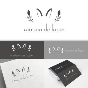minervaabbe ()さんのフレンチカフェ『maison de lapin』のロゴへの提案