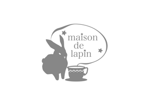 ei (5cab83351e27a)さんのフレンチカフェ『maison de lapin』のロゴへの提案