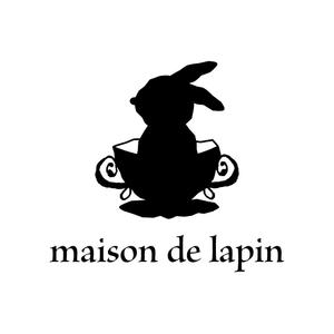 c-k-a-r-d-h (c-k-a-r-d-h)さんのフレンチカフェ『maison de lapin』のロゴへの提案