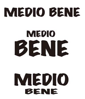 田中　威 (dd51)さんのアパレルショップ「MEDIO BENE」のロゴへの提案
