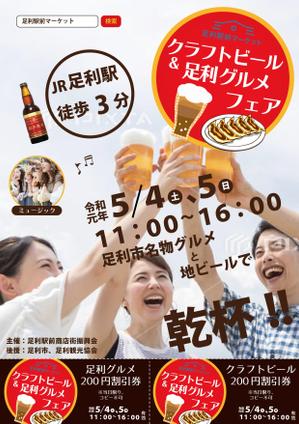 MoMo (plus_nekonote)さんの【当選者にもう1件発注】地域の飲食イベントフライヤー制作【A4両面】への提案