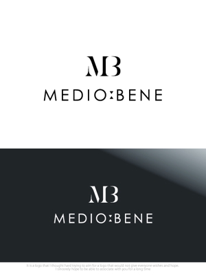 魔法スタジオ (mahou-phot)さんのアパレルショップ「MEDIO BENE」のロゴへの提案