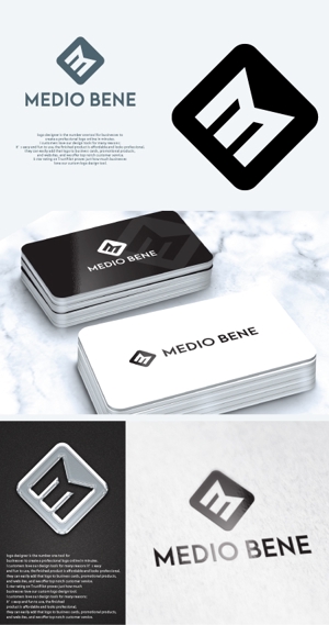 take5-design (take5-design)さんのアパレルショップ「MEDIO BENE」のロゴへの提案