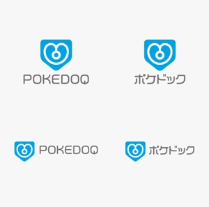 ヘッドディップ (headdip7)さんの健康管理アプリ「POKEDOQ」のロゴへの提案