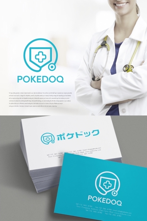 YOO GRAPH (fujiseyoo)さんの健康管理アプリ「POKEDOQ」のロゴへの提案