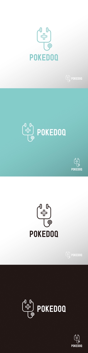 doremi (doremidesign)さんの健康管理アプリ「POKEDOQ」のロゴへの提案