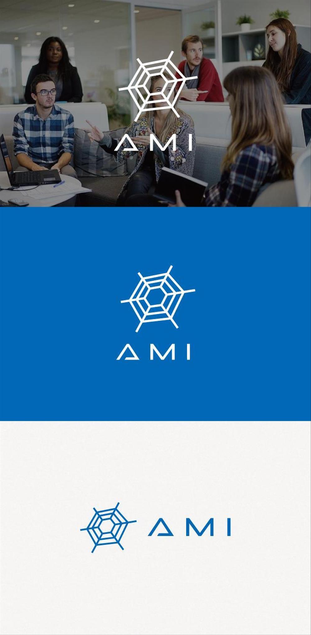 ポイントサイト『AMI』(あみー　と読む)のロゴデザイン