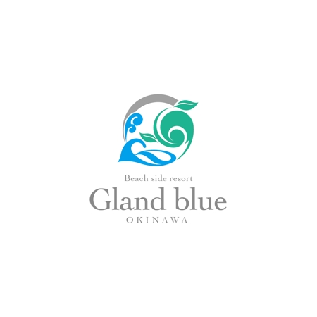 TAD (Sorakichi)さんの海沿い宿泊施設「Gland blueOkinawa」のロゴ作成への提案