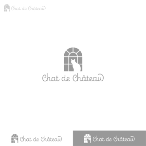 Puchi (Puchi2)さんのアパレル雑貨の新しいブランド【Chat de Château】のロゴと文字ロゴへの提案