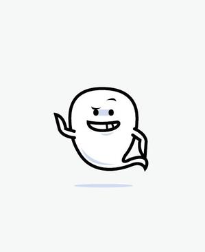 masato_illustrator (masato)さんのシンプルなお化けのキャラクターデザイン（表情差分必須）への提案