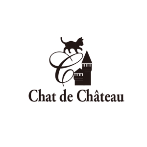ATARI design (atari)さんのアパレル雑貨の新しいブランド【Chat de Château】のロゴと文字ロゴへの提案