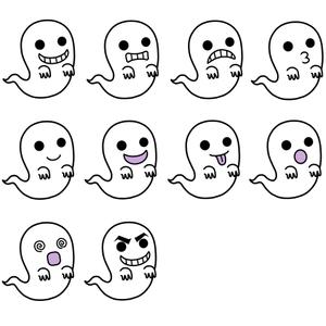 tanabeai (tanabeai)さんのシンプルなお化けのキャラクターデザイン（表情差分必須）への提案