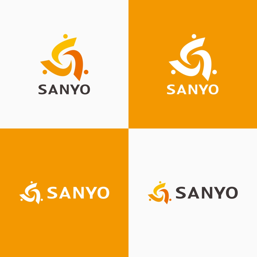 建設業、 株式会社三陽(SANYO)のロゴ