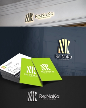 D.R DESIGN (Nakamura__)さんのリフォーム会社『Re:Naka』の名刺やHPのロゴをお願いします。への提案