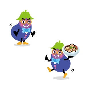 オーキ・ミワ (duckblue)さんの【当選報酬10万円】冷凍食品販促用キャラクターデザインコンペへの提案