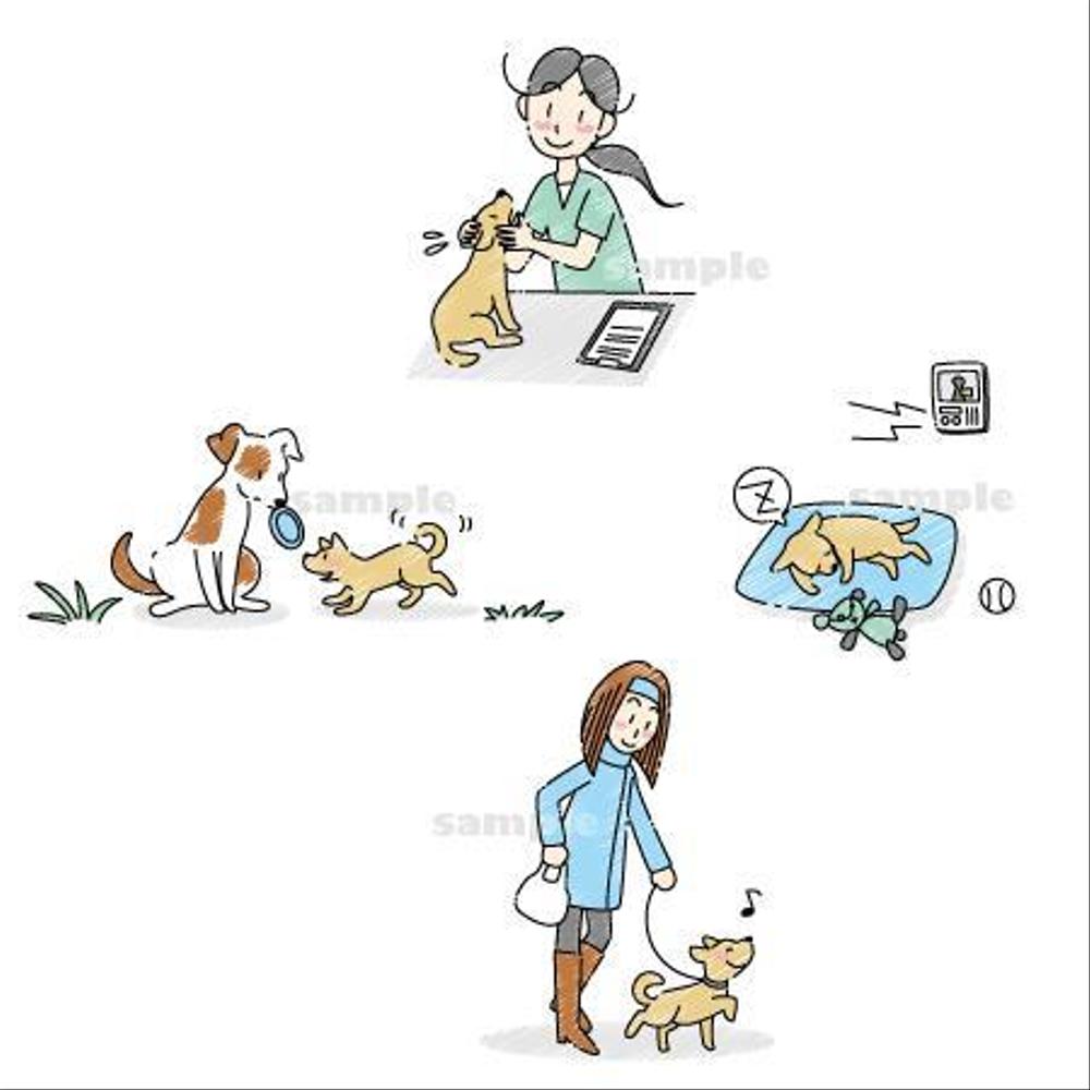 さんの事例 実績 提案 シンプルで温かみのある子犬のイラスト はじめまして おさる クラウドソーシング ランサーズ