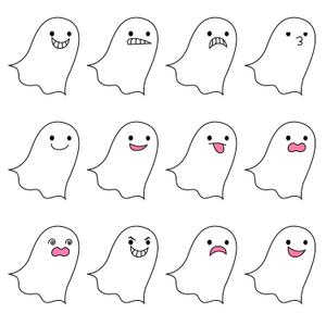 やつめ (yatsume823)さんのシンプルなお化けのキャラクターデザイン（表情差分必須）への提案