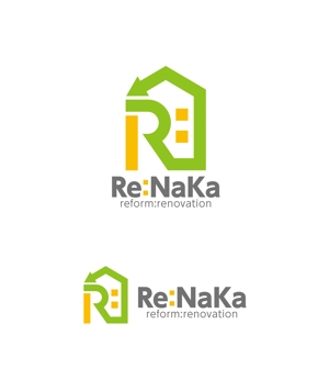 horieyutaka1 (horieyutaka1)さんのリフォーム会社『Re:Naka』の名刺やHPのロゴをお願いします。への提案
