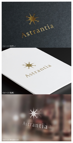 mogu ai (moguai)さんの新規　美容室　「Astrantia」　のロゴ　への提案