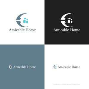 themisably ()さんの女性の気持ちを引きつける新築施工会社「AMICABLE HOME」（アミカブルホーム）のロゴへの提案