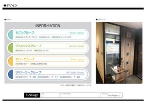 K-Design (kurohigekun)さんのオフィス入口に掲示するオフィスサインの看板(シール)デザインへの提案
