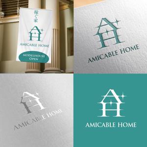 twoway (twoway)さんの女性の気持ちを引きつける新築施工会社「AMICABLE HOME」（アミカブルホーム）のロゴへの提案