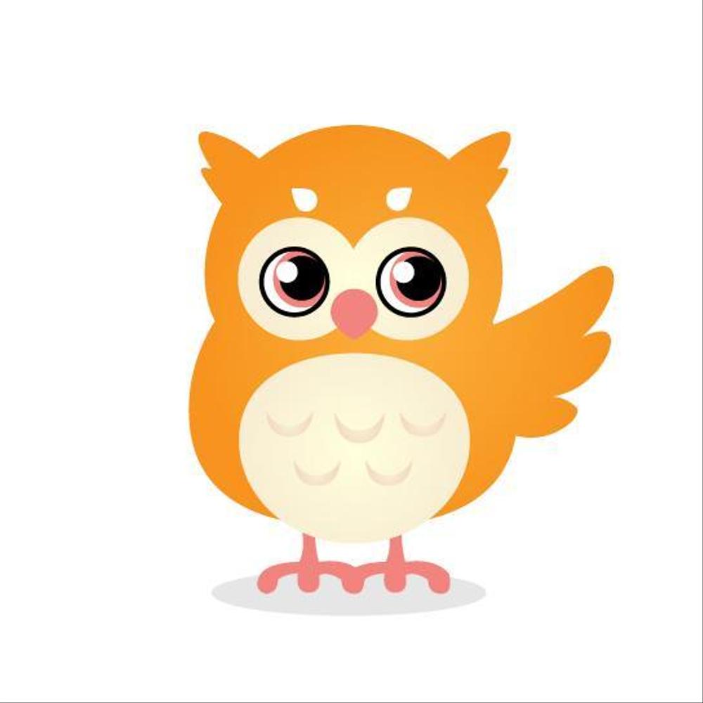 マスコットキャラクター（フクロウ）の作成