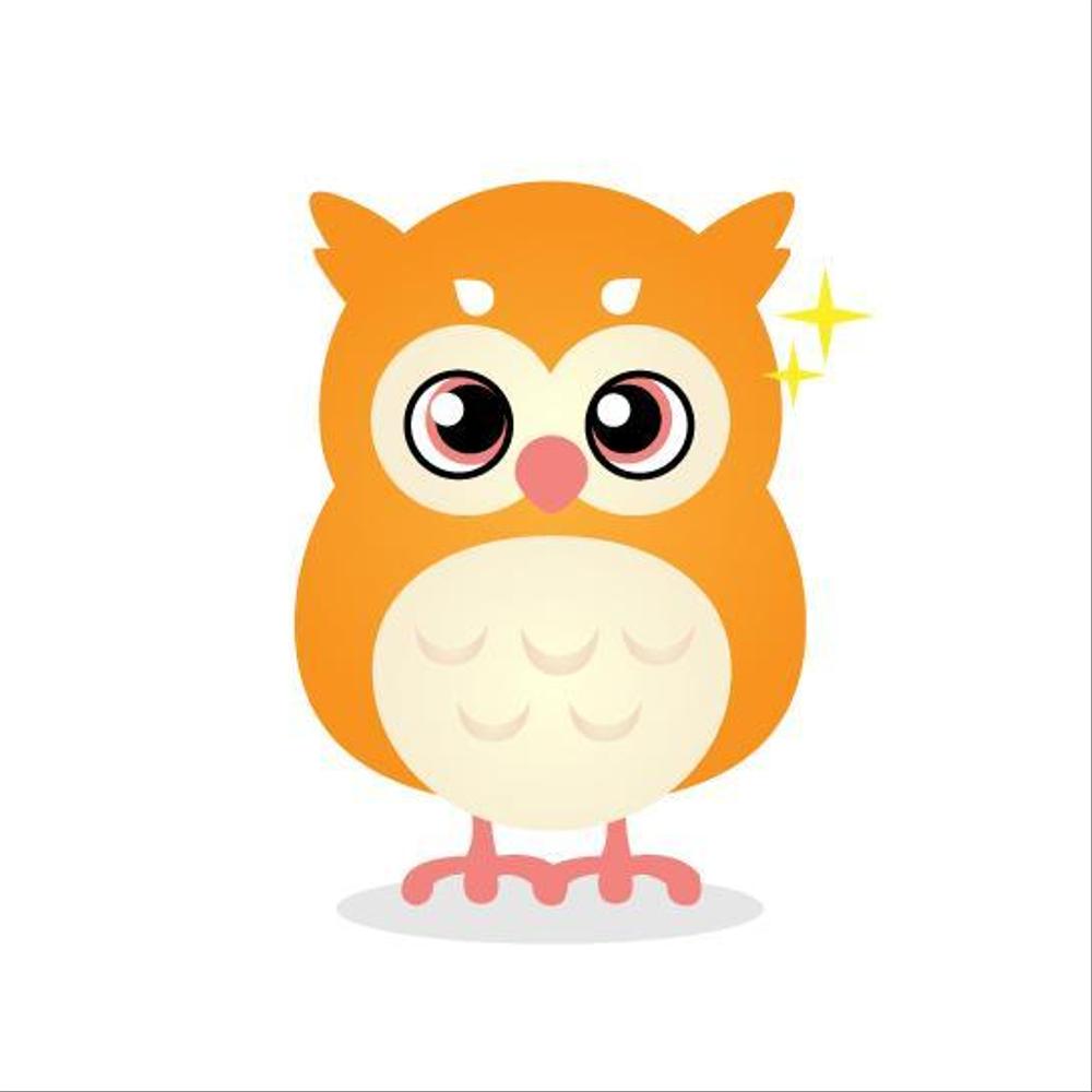 マスコットキャラクター（フクロウ）の作成