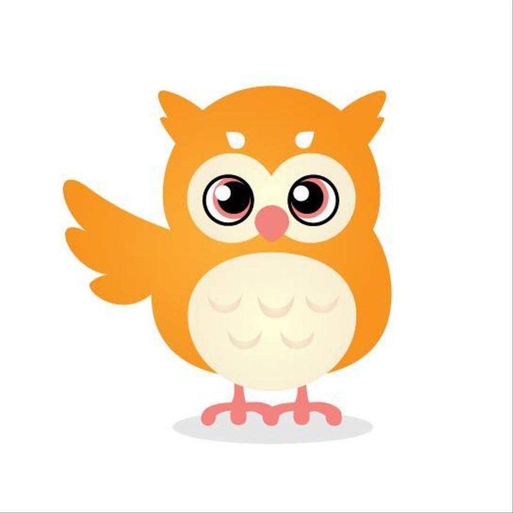 マスコットキャラクター（フクロウ）の作成