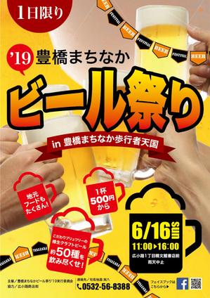 hiromaro2 (hiromaro2)さんの豊橋まちなかビール祭り’19のポスターデザインへの提案