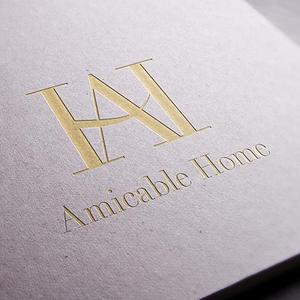 s m d s (smds)さんの女性の気持ちを引きつける新築施工会社「AMICABLE HOME」（アミカブルホーム）のロゴへの提案