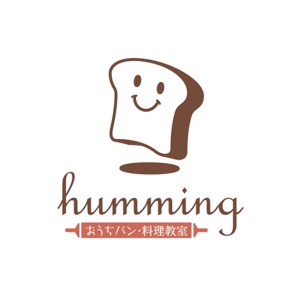 kids (kids)さんの「おうちパン・料理教室humming」のロゴへの提案