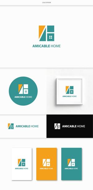 DeeDeeGraphics (DeeDeeGraphics)さんの女性の気持ちを引きつける新築施工会社「AMICABLE HOME」（アミカブルホーム）のロゴへの提案