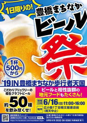 Z_MAN (Z_MAN)さんの豊橋まちなかビール祭り’19のポスターデザインへの提案