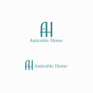 yuDD ()さんの女性の気持ちを引きつける新築施工会社「AMICABLE HOME」（アミカブルホーム）のロゴへの提案
