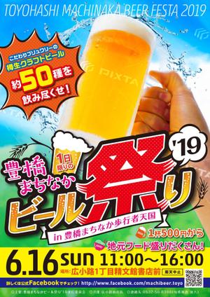 synapse45 (synapse45)さんの豊橋まちなかビール祭り’19のポスターデザインへの提案