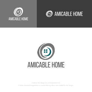 musaabez ()さんの女性の気持ちを引きつける新築施工会社「AMICABLE HOME」（アミカブルホーム）のロゴへの提案