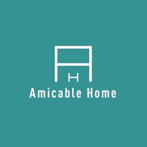 トランプス (toshimori)さんの女性の気持ちを引きつける新築施工会社「AMICABLE HOME」（アミカブルホーム）のロゴへの提案