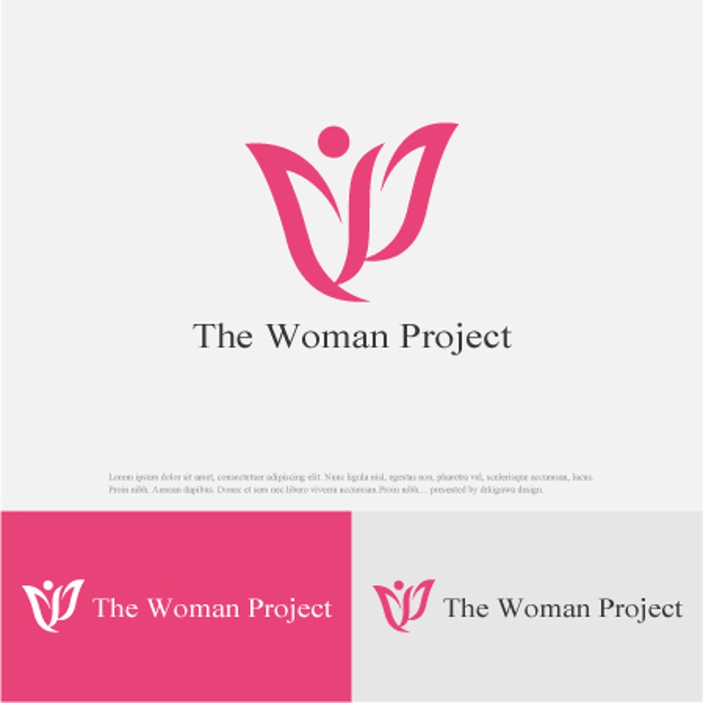 プロジェクトイメージロゴ　「THE・ウーマンプロジェクト」のロゴ