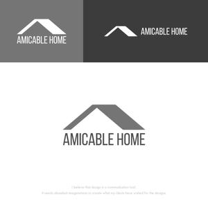 musaabez ()さんの女性の気持ちを引きつける新築施工会社「AMICABLE HOME」（アミカブルホーム）のロゴへの提案