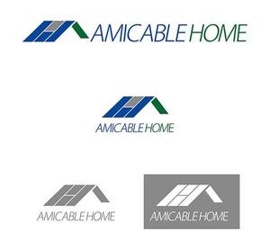 HIROKIX (HEROX)さんの女性の気持ちを引きつける新築施工会社「AMICABLE HOME」（アミカブルホーム）のロゴへの提案