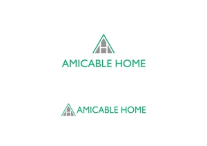 aki owada (bowie)さんの女性の気持ちを引きつける新築施工会社「AMICABLE HOME」（アミカブルホーム）のロゴへの提案