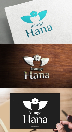 athenaabyz ()さんのlounge「Hana」のロゴへの提案