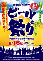 デザインマン (kinotan)さんの豊橋まちなかビール祭り’19のポスターデザインへの提案