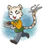 青猫 (yamaneko_blue)さんのユキヒョウのキャラクターデザインへの提案